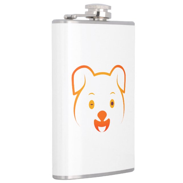 Cute Puppy Hip Flask (Right)