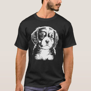 Cute Puppy Illustration T-Shirt