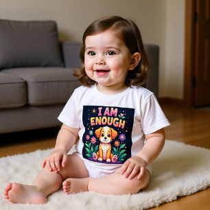 Cute Puppy in a Garden Baby T-Shirt