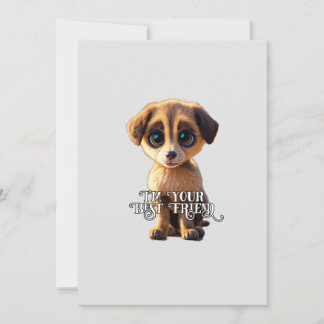 Cute puppy  invitation