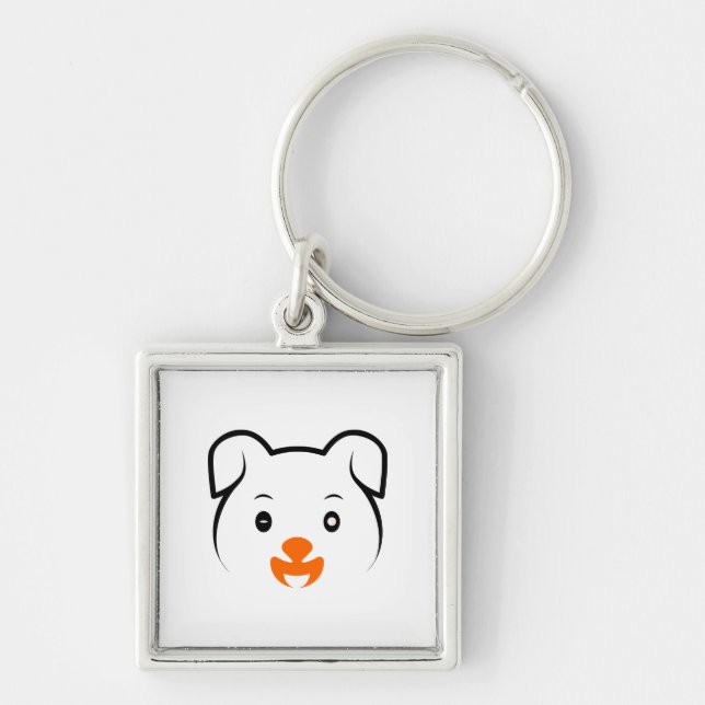 Cute Puppy Key Ring (Front)