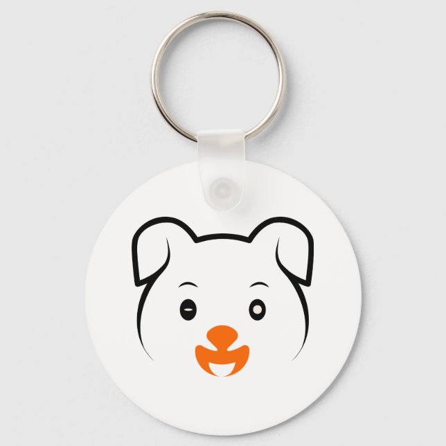 Cute Puppy Key Ring (Front)