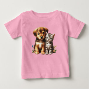 Cute puppy/kitten  baby T-Shirt