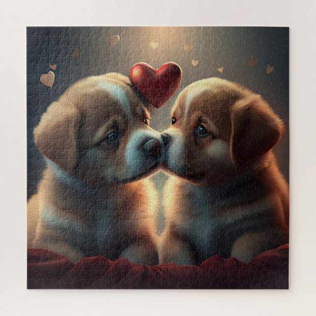 Cute Puppy Love  Jigsaw Puzzle (Vertical)