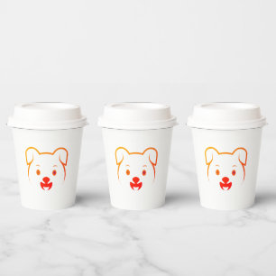 Cute Puppy Paper Cups