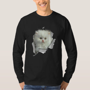 Cute Puppy Persian Cat Face Persian Cat T-Shirt