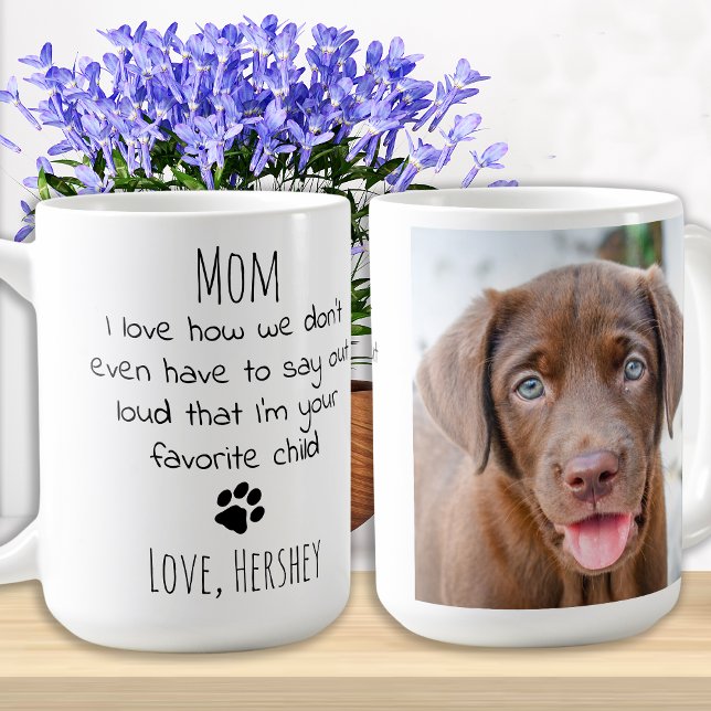 Cute Puppy Pet Photo Personalised Dog Mum Coffee Mug (Creator Uploaded)