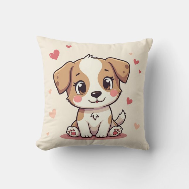 cute puppy pillow (Front)