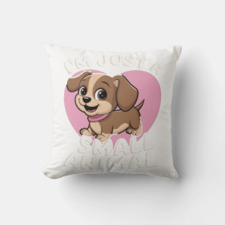 Cute puppy pillow illustrating a beautiful moment