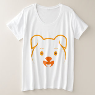 Cute Puppy Plus Size T-Shirt