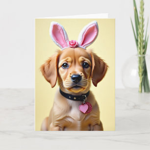 Cute Puppy Portrait Card
