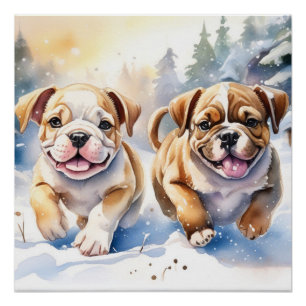 Cute puppy poster