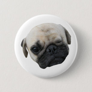 Cute Puppy Pug Dog Friend ... かわいい 子犬 6 Cm Round Badge