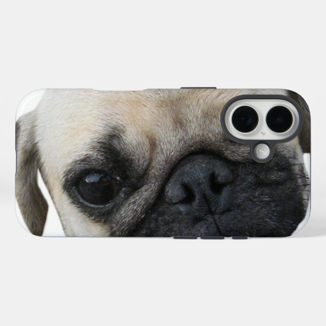 Cute Puppy Pug Dog Friend ... かわいい 子犬 Case-Mate iPhone Case (Back (Horizontal))