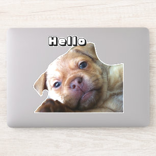 Cute Puppy Says Hello Phone Decoration