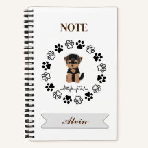 Cute puppy - Spiral Notebook