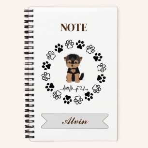 Cute puppy - Spiral Notebook