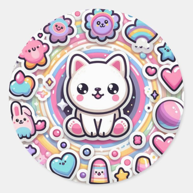 Cute puppy sticker (Front)