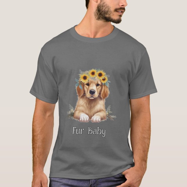 Cute Puppy  T-Shirt (Front)