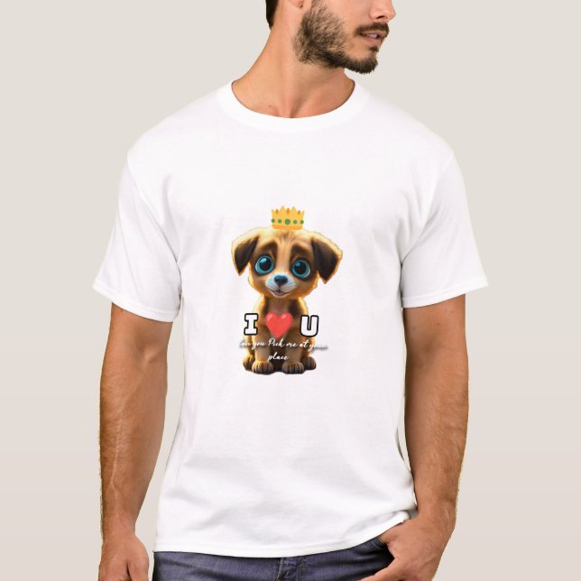 Cute puppy  T-Shirt (Front)