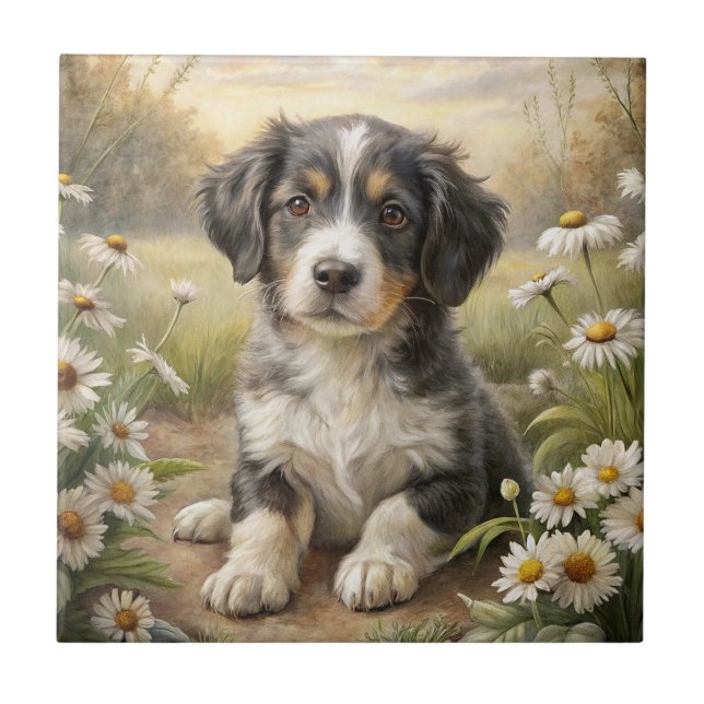 Cute Puppy Tile (Front)