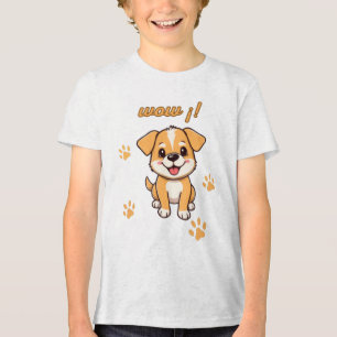Cute Puppy Tri-Blend Shirt