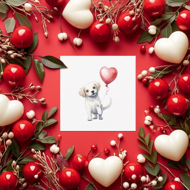 Cute Puppy Valentine's Day Cards (Cute puppy mini-Valentine's Day cards are perfect for school card exchanges. )