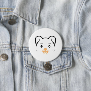 Cute Puppy Wink 7.5 Cm Round Badge