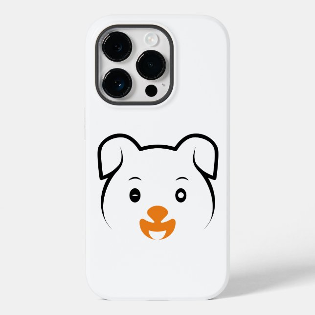 Cute Puppy Wink Case-Mate iPhone Case (Back)