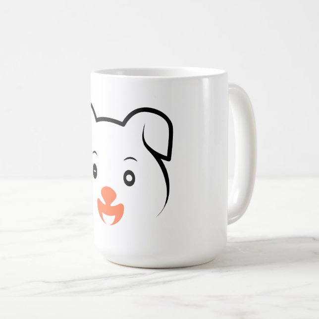 Cute Puppy Wink Coffee Mug (Front Right)