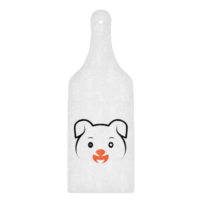 Cute Puppy Wink Cutting Board (Front)