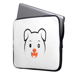 Cute Puppy Wink Laptop Sleeve