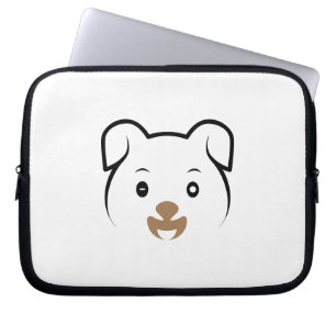Cute Puppy Wink Laptop Sleeve