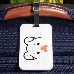 Cute Puppy Wink Luggage Tag