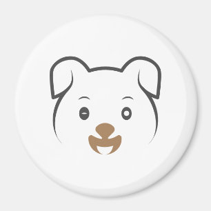 Cute Puppy Wink Magnet