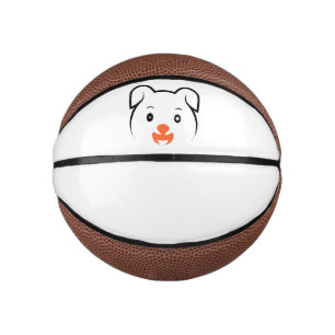 Cute Puppy Wink Mini Basketball