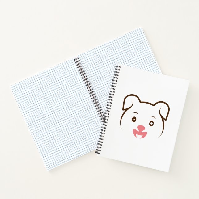 Cute Puppy Wink Notebook (Inside)