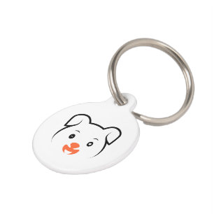 Cute Puppy Wink Pet Tag
