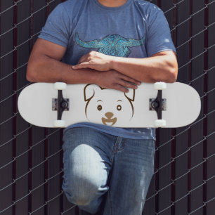 Cute Puppy Wink Skateboard