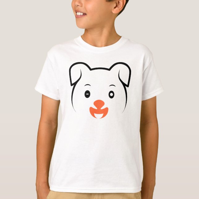 Cute Puppy Wink T-Shirt (Front)