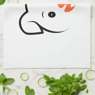 Cute Puppy Wink Tea Towel