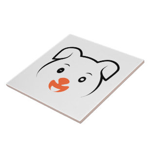 Cute Puppy Wink Tile