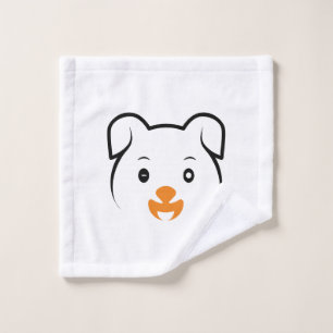 Cute Puppy Wink Wash Cloth
