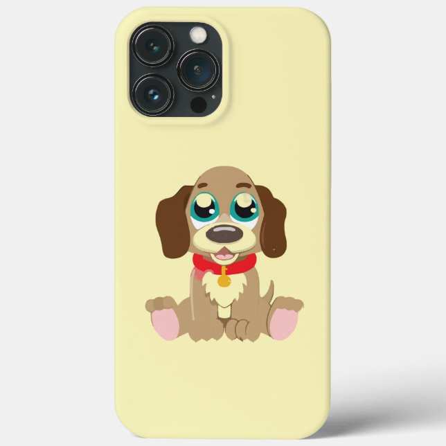 Cute Puppy With Beautiful Eyes Case-Mate iPhone Case (Back)