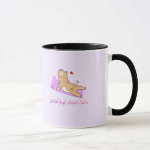 Cute Puppy Workout Mug – Lazy Fitness Humour