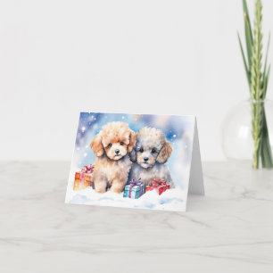 Cute Puppy Xmas Card