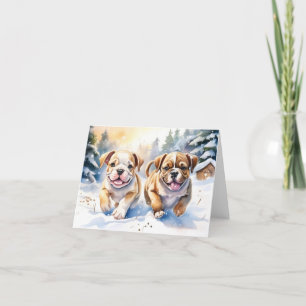 Cute Puppy Xmas Card