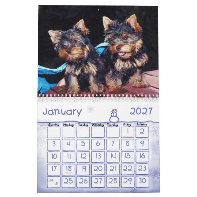 Cute Pups 2011 Calendar (Jan 2027)
