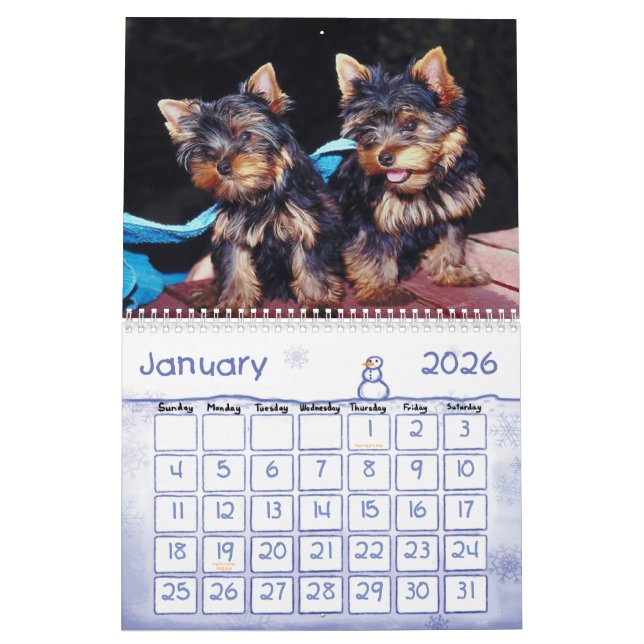Cute Pups 2011 Calendar (Jan 2026)