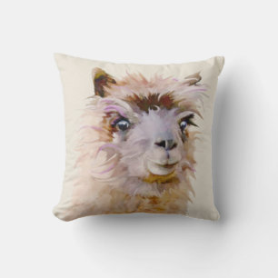 Cute purple alpaca cushion